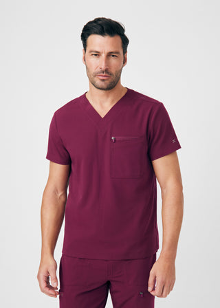 Wine CRFT 4-Pocket V-Neck Top Scrubs