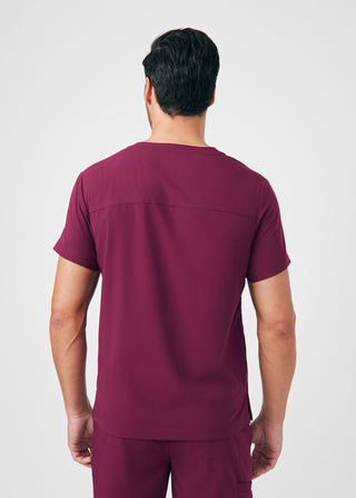 Wine CRFT 4-Pocket V-Neck Top Scrubs