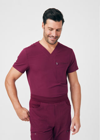 Wine CRFT 4-Pocket V-Neck Top Scrubs