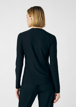 Black VIBE 1-Pocket Long-Sleeve Tee Scrubs