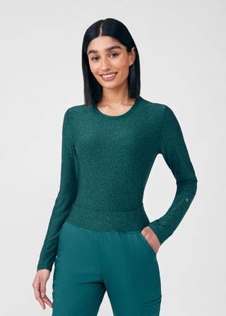 Heather Fern VIBE 1-Pocket Long-Sleeve Tee Scrubs