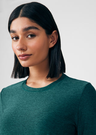 Heather Fern VIBE 1-Pocket Long-Sleeve Tee Scrubs