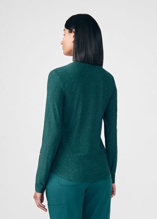Heather Fern VIBE 1-Pocket Long-Sleeve Tee Scrubs