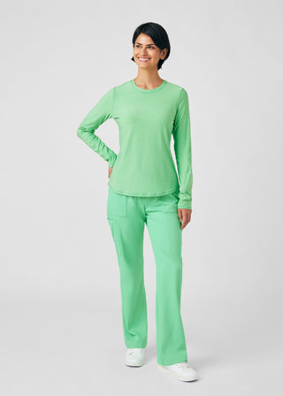 Heather Mint Julep VIBE 1-Pocket Long-Sleeve Tee Scrubs