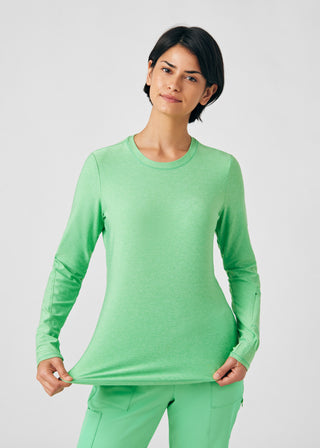 Heather Mint Julep VIBE 1-Pocket Long-Sleeve Tee Scrubs