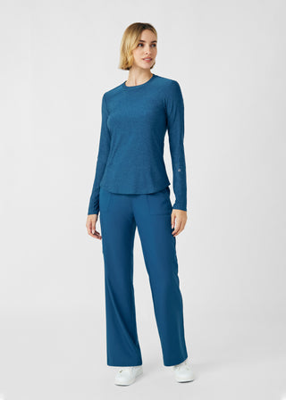 Heather Caribbean VIBE 1-Pocket Long-Sleeve Tee Scrubs