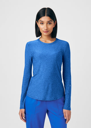 Heather Royal VIBE 1-Pocket Long-Sleeve Tee Scrubs