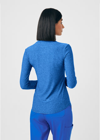 Heather Royal VIBE 1-Pocket Long-Sleeve Tee Scrubs