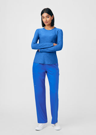 Heather Royal VIBE 1-Pocket Long-Sleeve Tee Scrubs