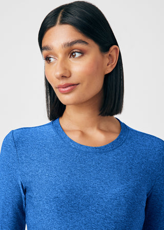 Heather Royal VIBE 1-Pocket Long-Sleeve Tee Scrubs